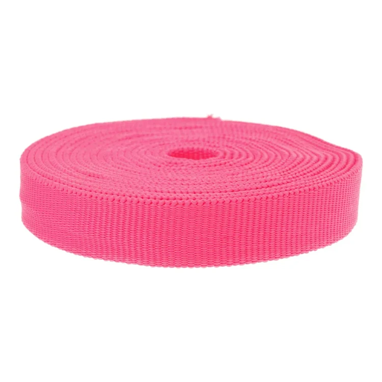 Taśma Rurowa 25mm Polipropylen Róż Neon 5mb