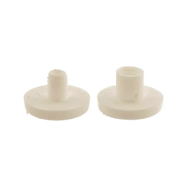 Śruba Nit 5mm plastikowe Białe 20szt Nity skręcane