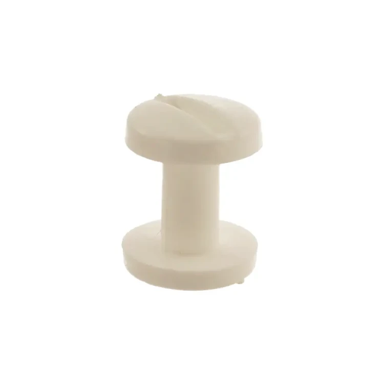 Śruba Nit 10mm plastikowe Białe 20szt Nity skręcane