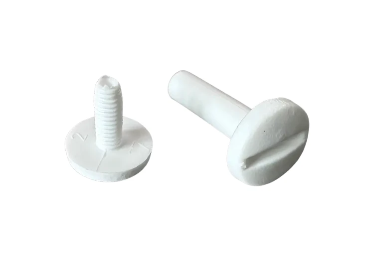 Śruba Nit 40mm plastikowe Białe 20szt Nity skręcane