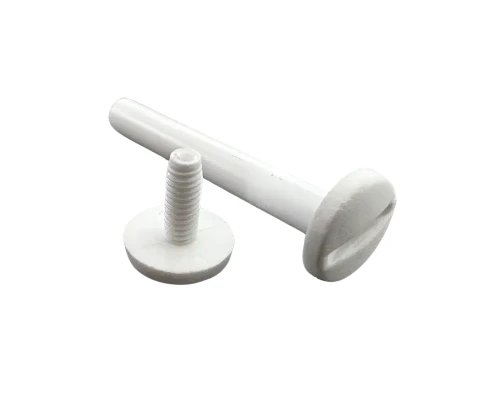 Śruba Nit 50mm plastikowe Białe 20szt Nity skręcane