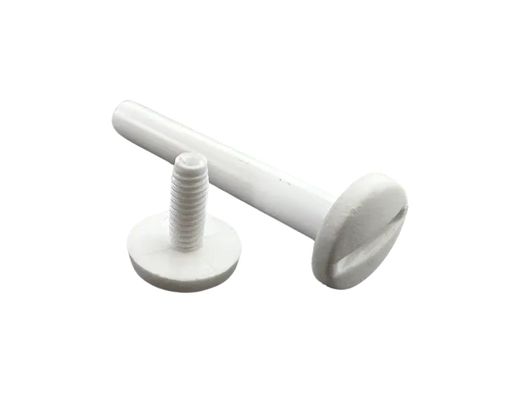 Śruba Nit 80mm plastikowe Białe 20szt Nity skręcane