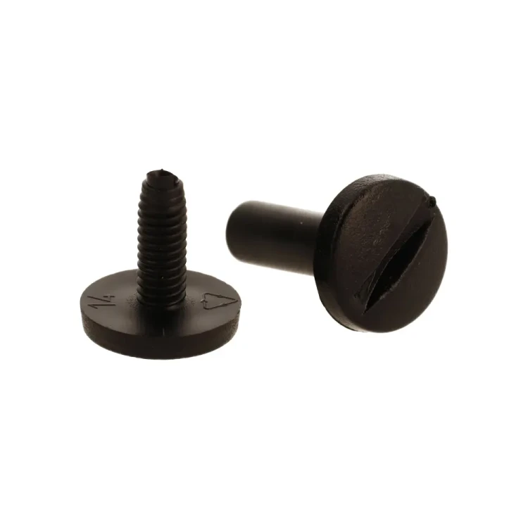 Śruba Nit 40mm plastikowe Czarne 20szt Nity skręcane