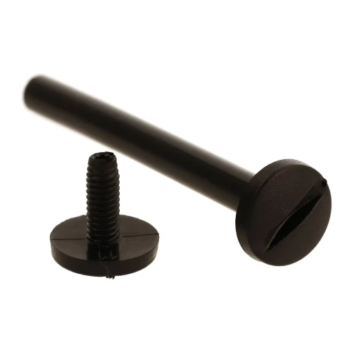 Śruba Nit 80mm plastikowe Czarne 20szt Nity skręcane