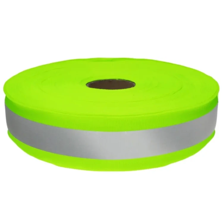 Taśma Odblaskowa 40mm Zielona Odblask 20mm 5 metrów