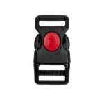 Plastová spona 25mm Czeski  Černá a červená blokáda 5ks (1)