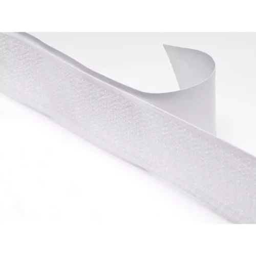 Taśma Rzepowa BIAŁA rzep samoprzylepny 25mm Krążek 25mb