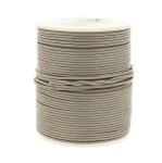 Rzemień Rzemyk Skóra średnica 1,5 mm JASNY SZARY 5 metrów