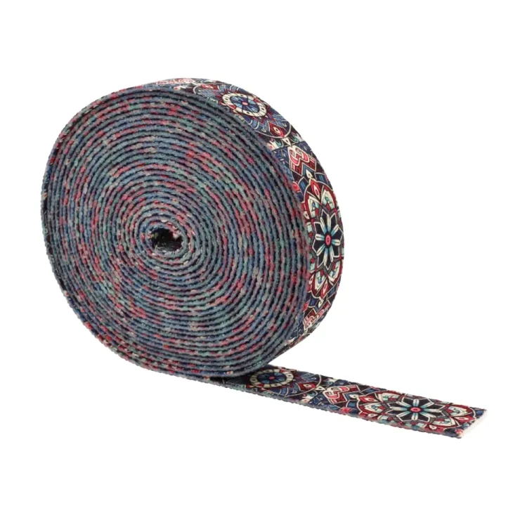 Taśma Nośna 20mm z Nadrukiem Sublimacyjnym ETNO MANDALA
