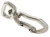 Karabinek Aluminiowy 20mm SREBRNY Zapięcie 400kg Karabińczyk do Smyczy