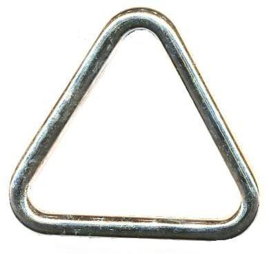 Trójkąt metalowy kaletniczy 25/3 mm 10szt