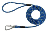 Lanový vodítko pro psy 400 kg, tréninkové, modro-žluté