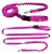 Smycz dla Psa z Amortyzatorem 380cm FUKSJA Regulowana HandsFree Made in Poland