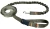Smycz dla Psa z Amortyzatorem 380cm KHAKI Regulowana HandsFree Made in Poland