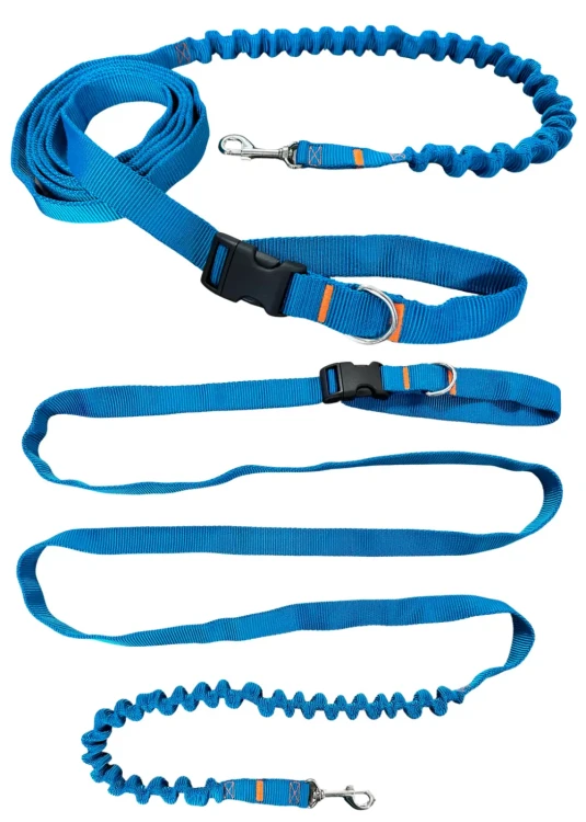 Smycz dla Psa z Amortyzatorem 380cm TURKUS Regulowana HandsFree Made in Poland