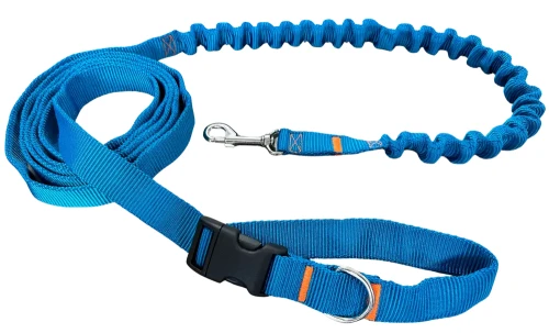 Smycz dla Psa z Amortyzatorem 380cm TURKUS Regulowana HandsFree Made in Poland