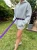 Smycz dla Psa z Amortyzatorem 480cm FIOLET Regulowana HandsFree Made in Poland
