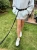 Smycz z Amortyzatorem 480cm CZARNA Regulowana Sportowa 400kg HandsFree