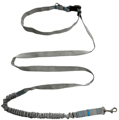 Smycz dla Psa z Amortyzatorem 480cm POPIEL Regulowana HandsFree Made in Poland