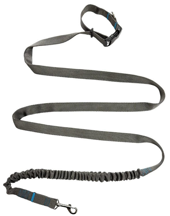 Smycz dla Psa z Amortyzatorem 480cm GRAFIT Regulowana HandsFree Made in Poland