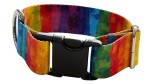 Psí obojek, šířka 4 cm, se sponou Rainbow Zepnij