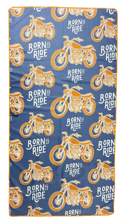 Ręcznik szybkoschnący z mikrofibry 80×100 cm MOTO RETRO Zepnij