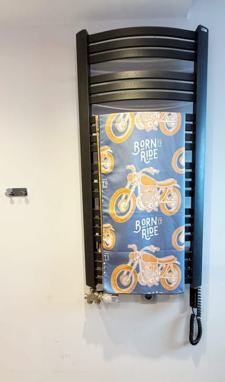 Ręcznik szybkoschnący z mikrofibry DUŻY 80×150 cm MOTO RETRO Zepnij