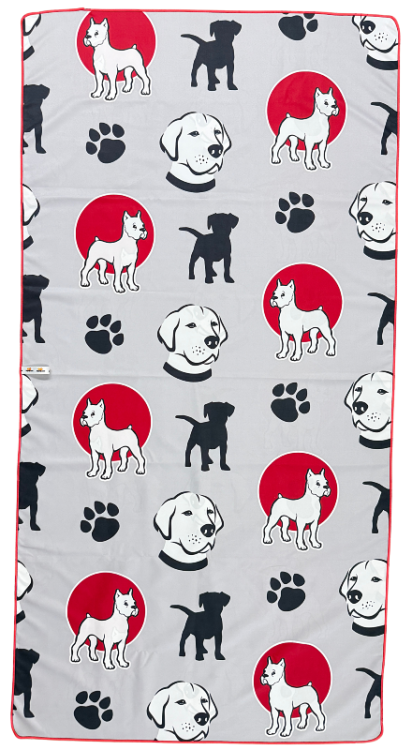Ręcznik szybkoschnący z mikrofibry DUŻY 80×150 cm DOGSICON Zepnij