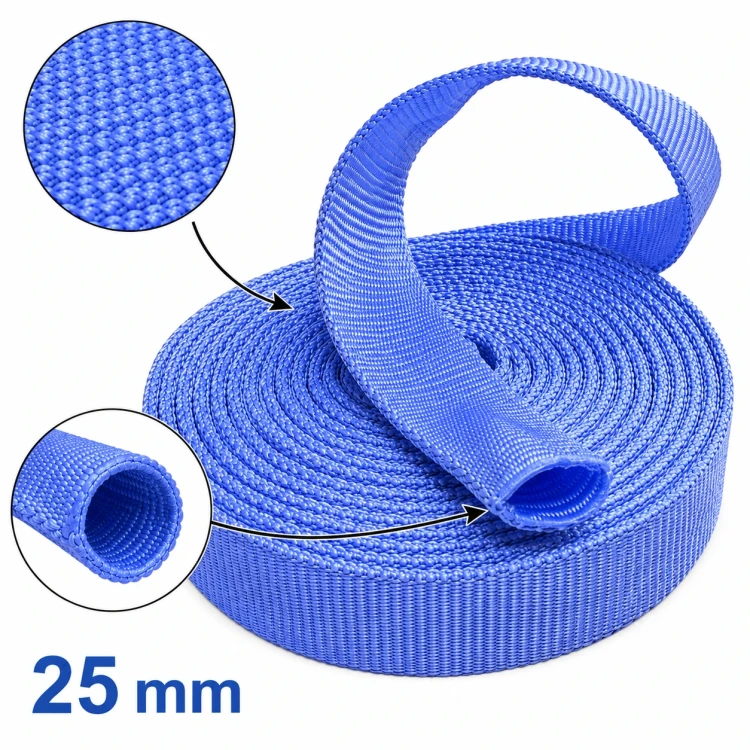 Taśma Rurowa 25mm Polipropylen Lila 5mb