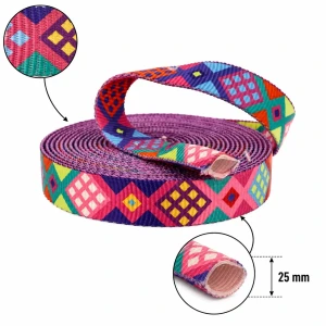 Trubková páska 25 mm s potiskem PERU – sublimační tunelová páska