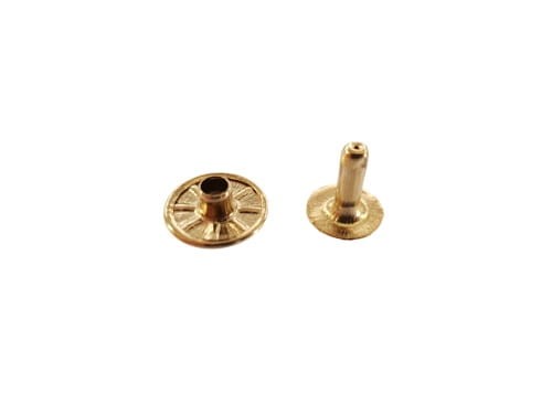 Nit kaletniczy N7 13x12mm Nity 20szt Złote