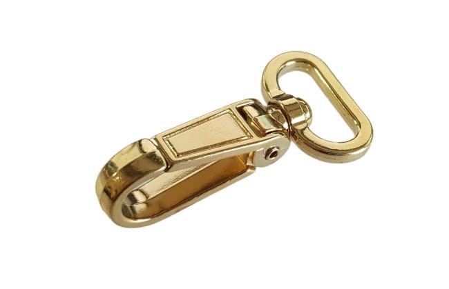 Karabinek 24x60mm karabińczyk zapięcie Złoty