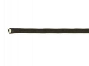 Gumová šňůrka, průměr 10 mm, černá, 25 m