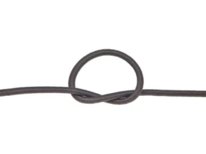 Poliesterová gumová šňůrka 3 mm, šedá, 50 m