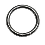 Kožený kruh 30 / 4mm Kov 5ks