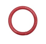 Kožený prsten 25 / 4mm Červený OUTLET