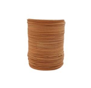 Řemínek, kožený, průměr 1,5 mm, přírodní, 5 m